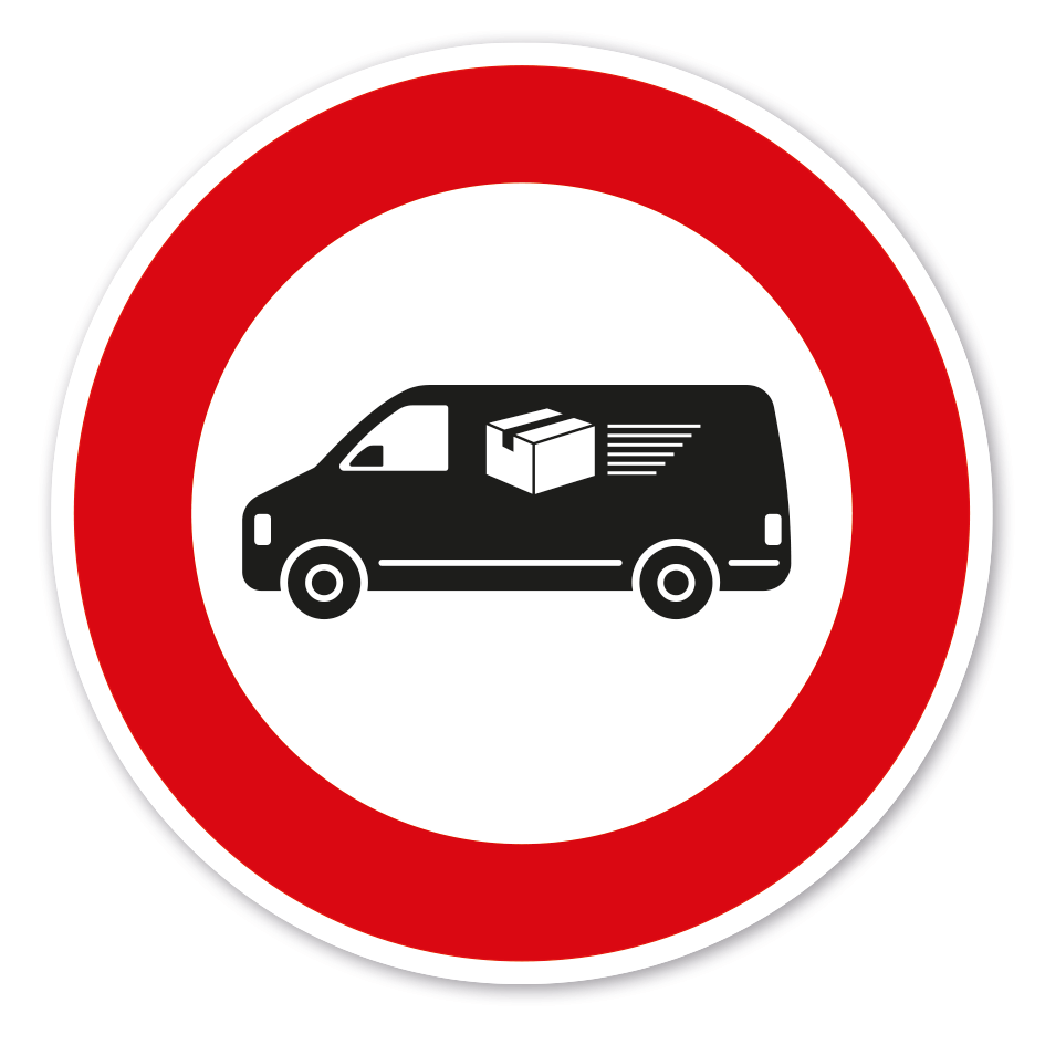 Verkehrsschild Durchfahrtsverbot für Lieferanten und Paketzusteller – VZ-PR-272
