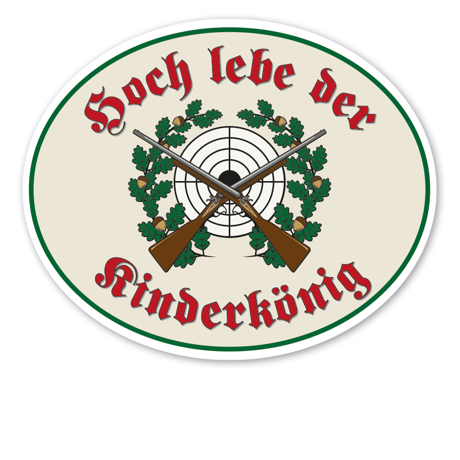Festschild Hoch lebe der Kinderkönig