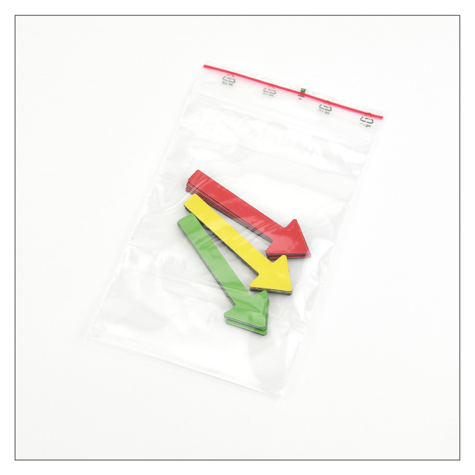 Magnetpfeile zur Schadensmarkierung – Verpackungseinheit