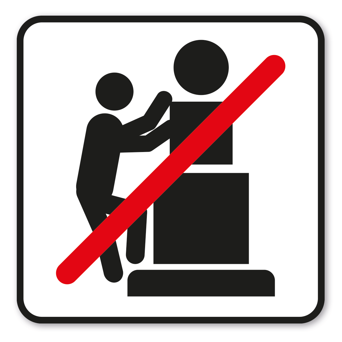 GF-P13 – Das Klettern auf Gräbern, Ehrenmalen und Denkmälern ist nicht gestattet