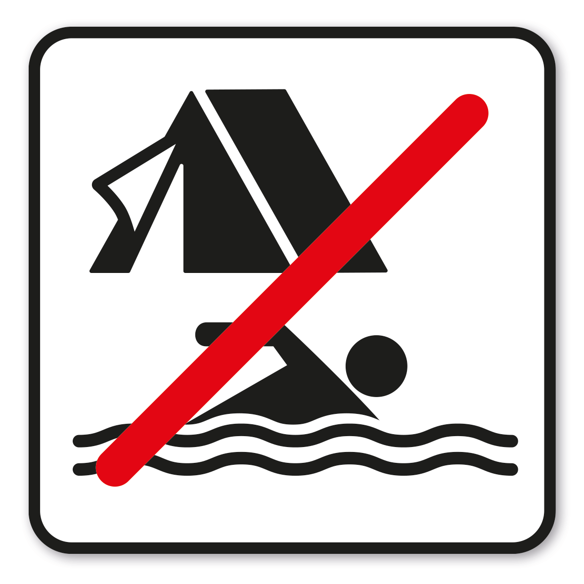 GF-P46 – Das Zelten und Schwimmen ist verboten