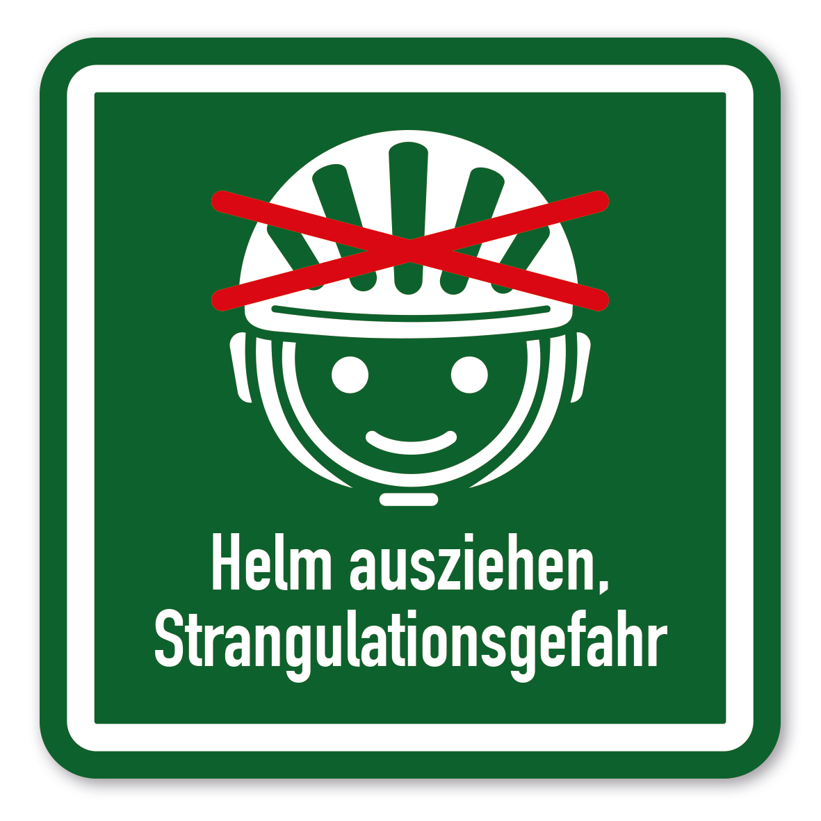 SP-03-P15 – Fahrradhelm vor dem Spielen abnehmen - Strangulationsgefahr