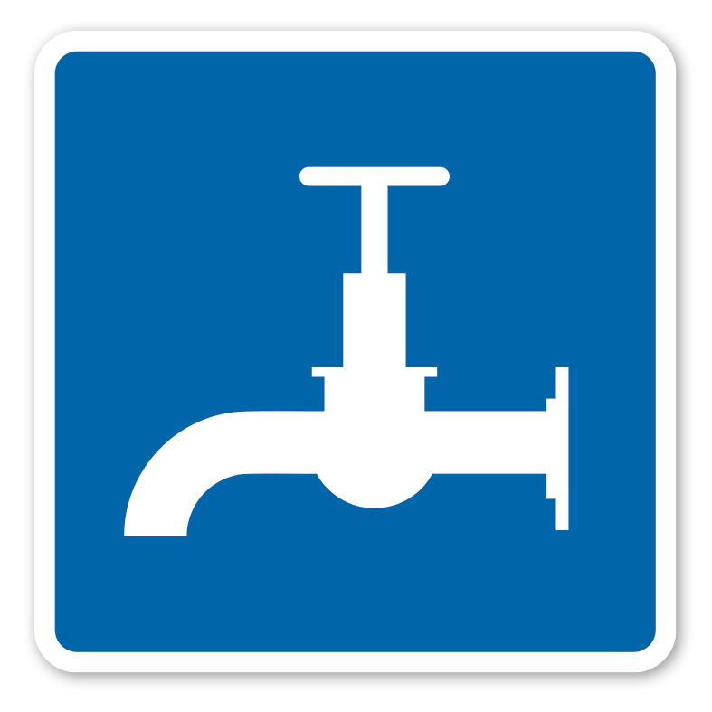 Schifffahrtszeichen Trinkwasserzapfstelle – E13