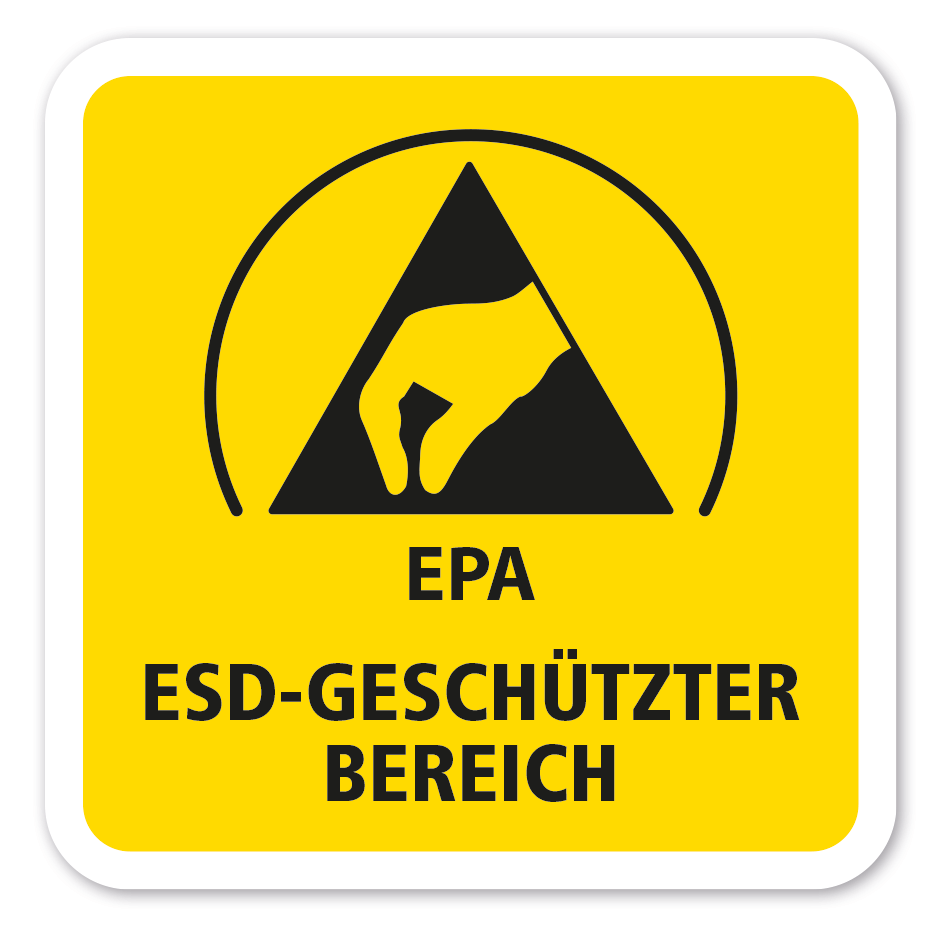 Hinweisschild EPA - ESD-Geschützter Bereich