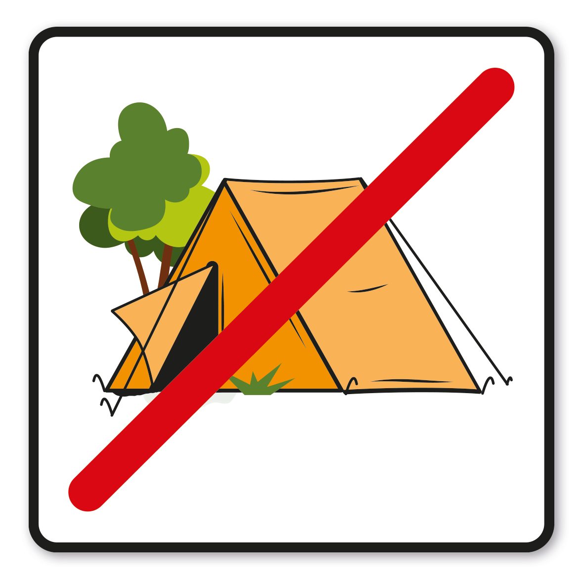 SP-01-P67 – Zelten, Camping verboten