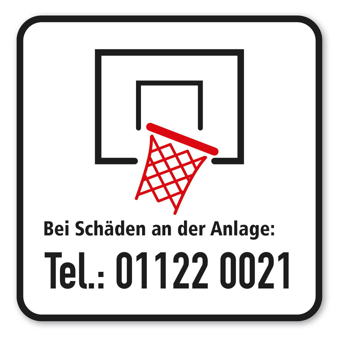 SP-02-P70 – Bei Schäden an der Anlage (Basketball)