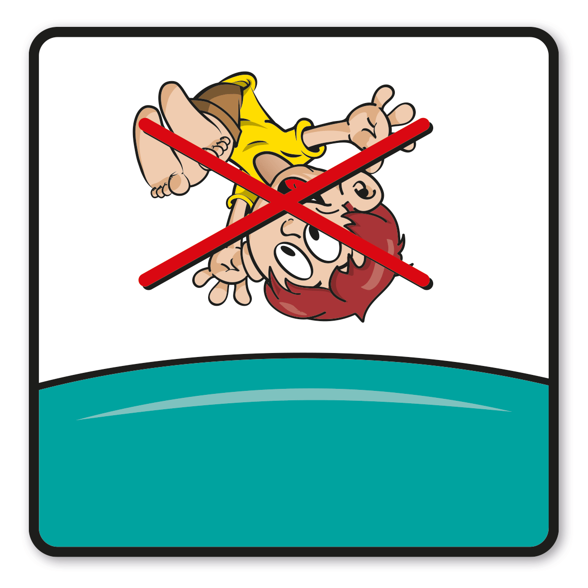 SP-01-P87 – Salti oder Rückwärtssprünge verboten