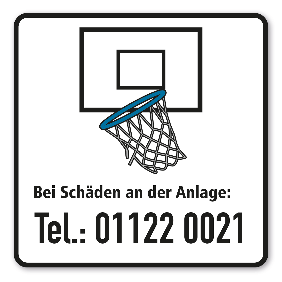 SP-01-P111 – Bei Schäden an der Anlage - Basketball
