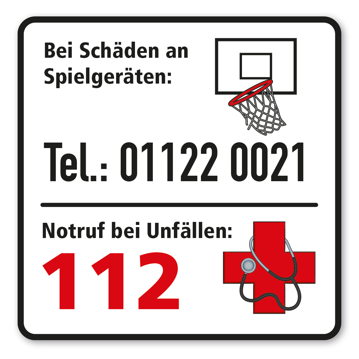 SP-01-P112 – Bei Schäden an Spielgeräten - Basketball