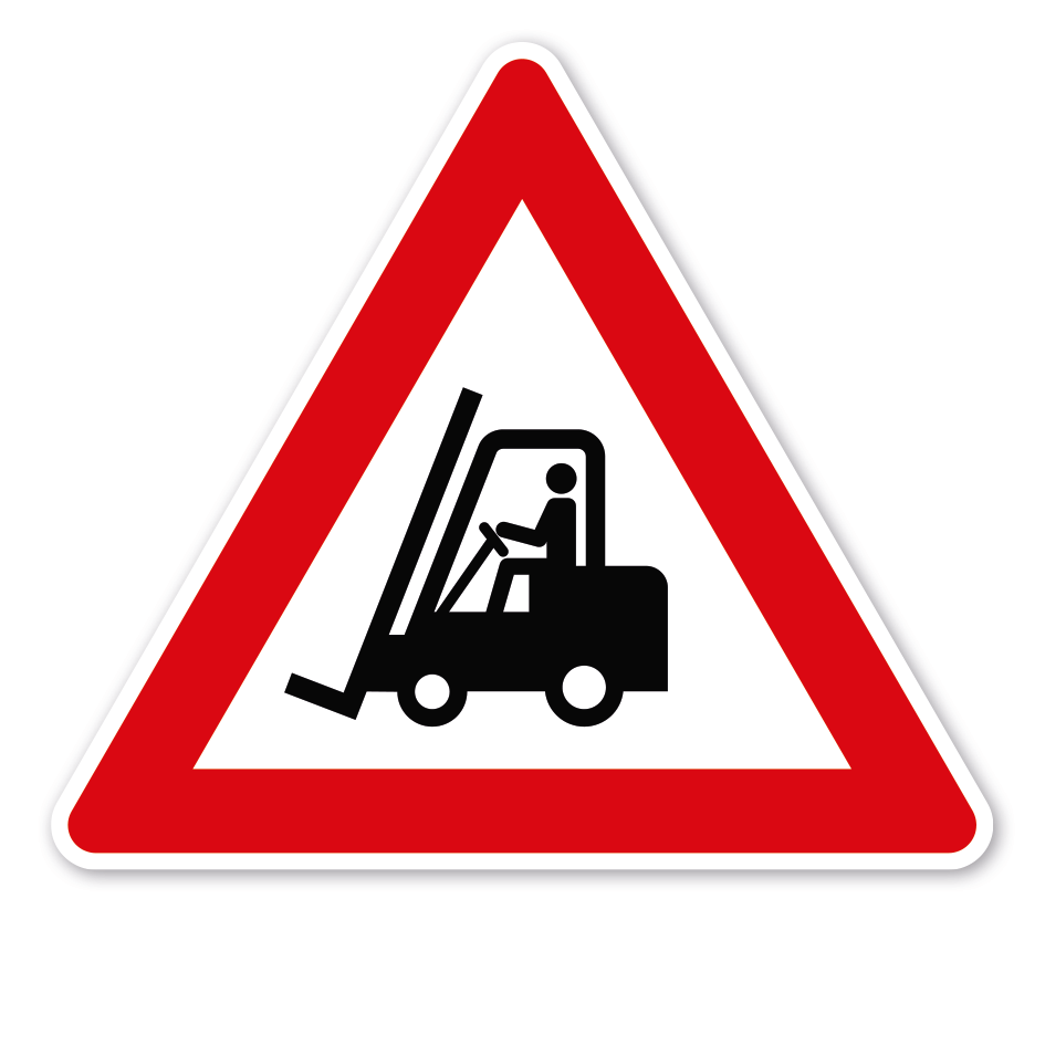 Verkehrsschild Achtung Gabelstapler - Flurförderzeuge – VZ-PR-217