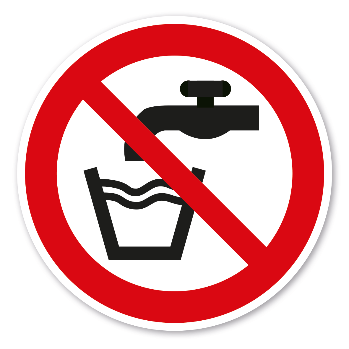Verbotszeichen Kein Trinkwasser – ISO 7010 - P005