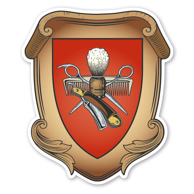 Maibaumschild / Zunftwappen Barbershop  - Wappen A