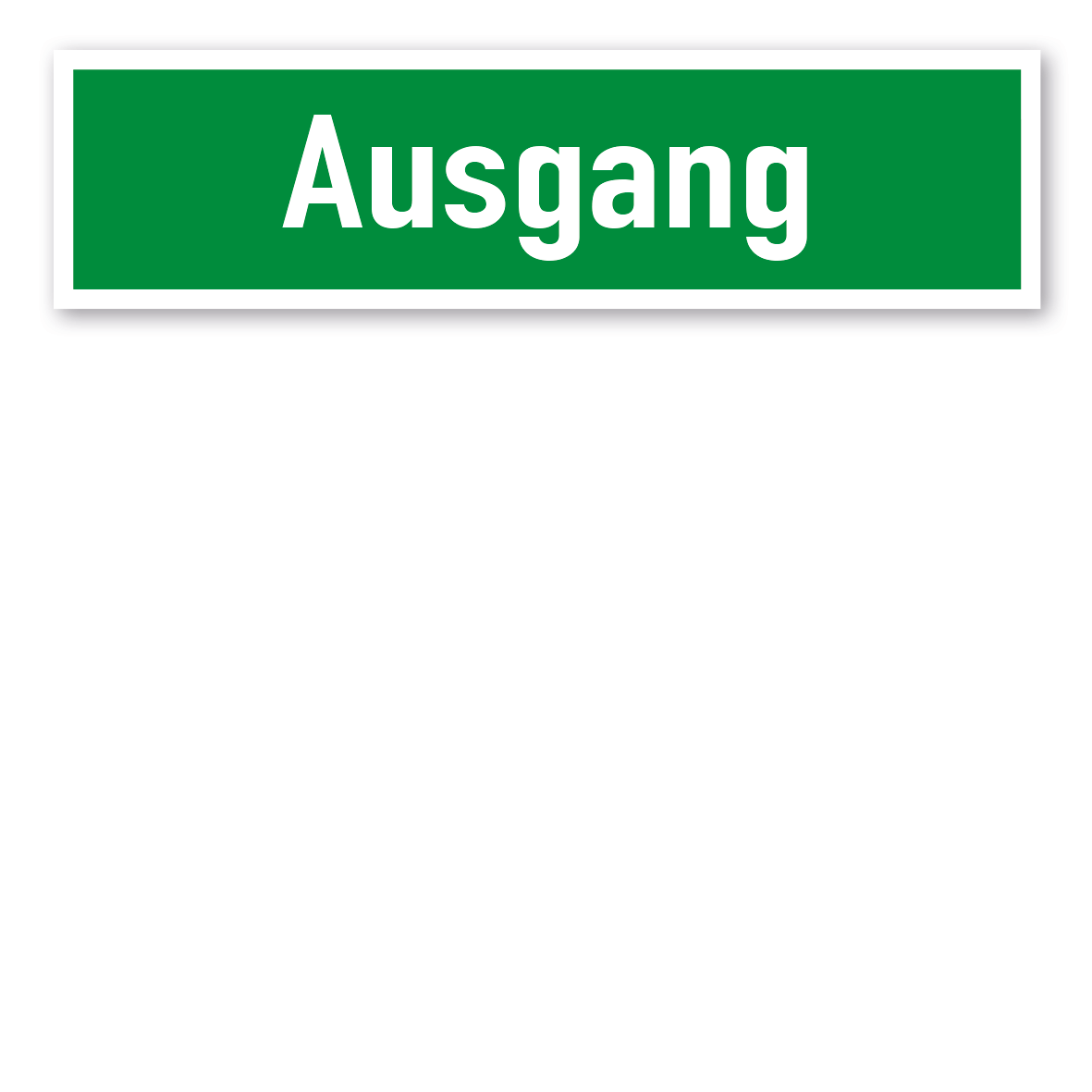 Fluchtwegschild Ausgang 400 x 105 mm