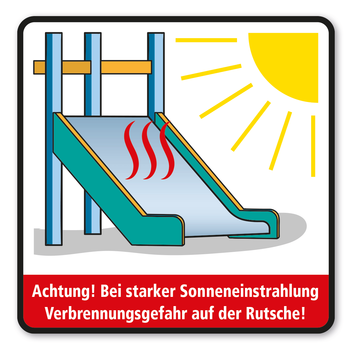 SP-01-P82 – Verbrennungsgefahr auf Rutsche