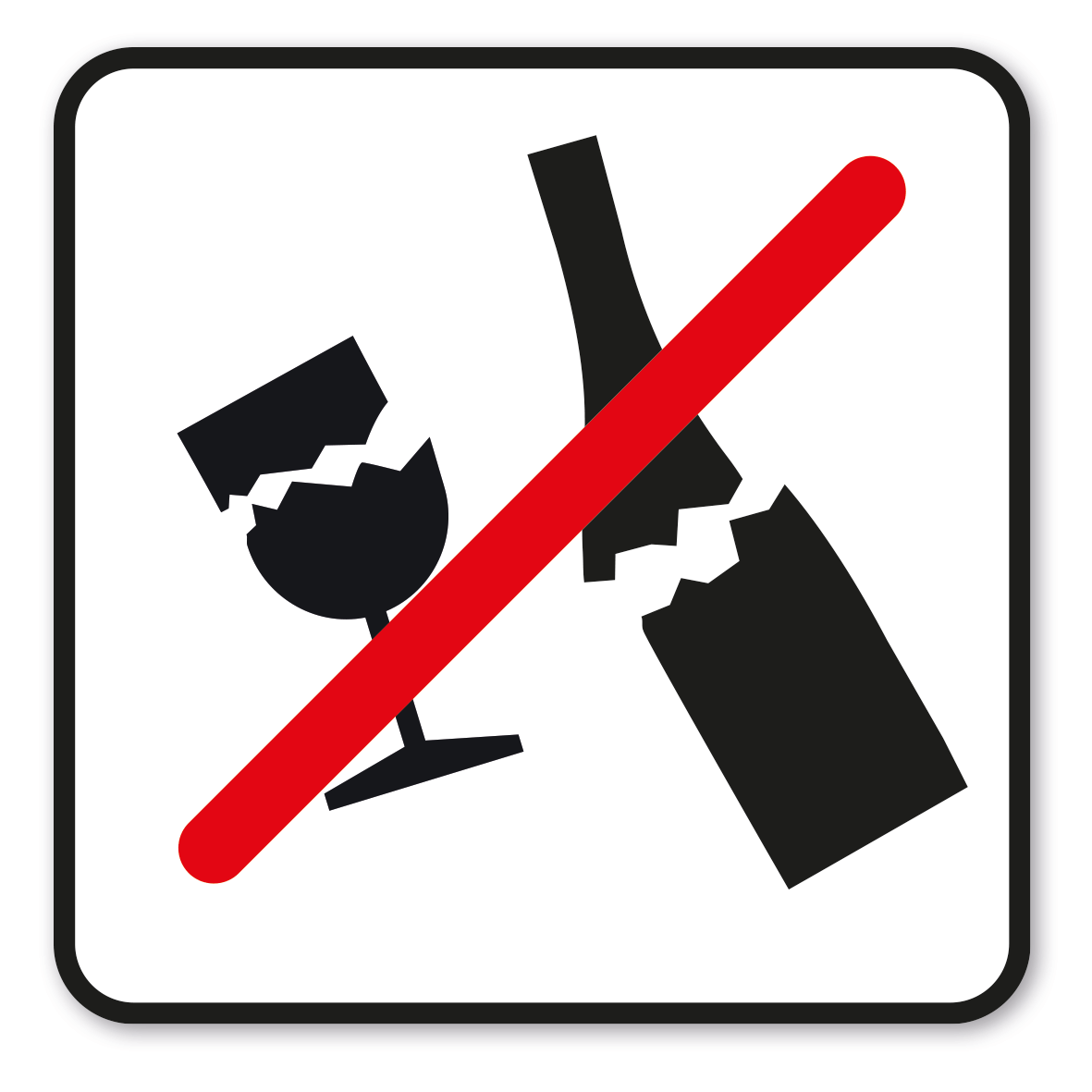 SP-02-P47 – Keine Gläser und Flaschen zerschlagen