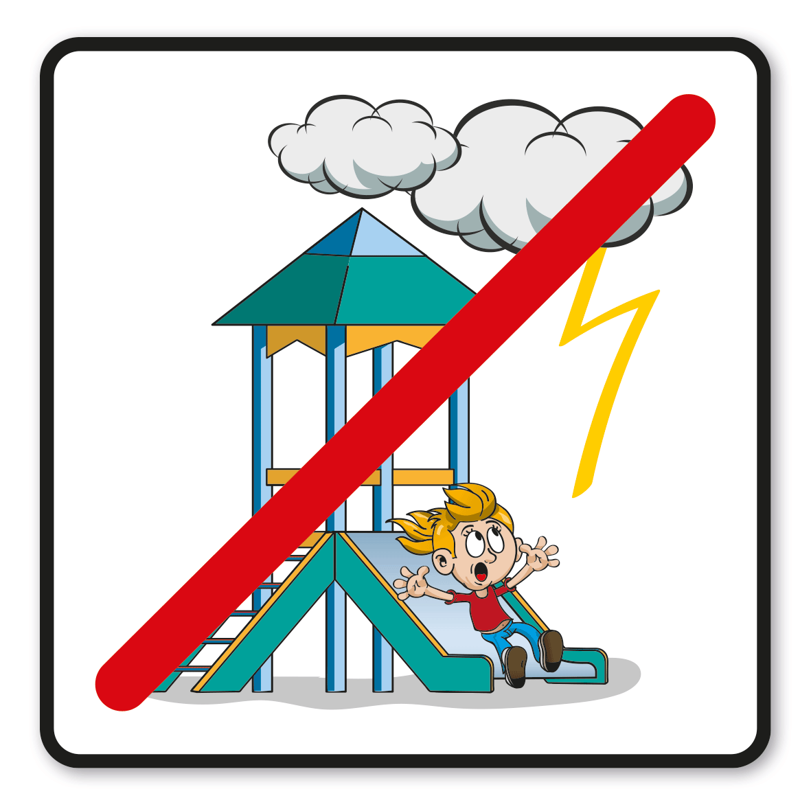 SP-01-P53 – Bei Gewitter ist das Spielen nicht gestattet