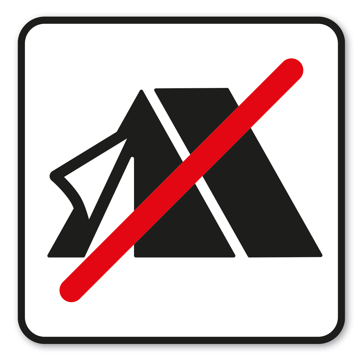 GF-P45 – Das Zelten ist auf dem Gelände verboten