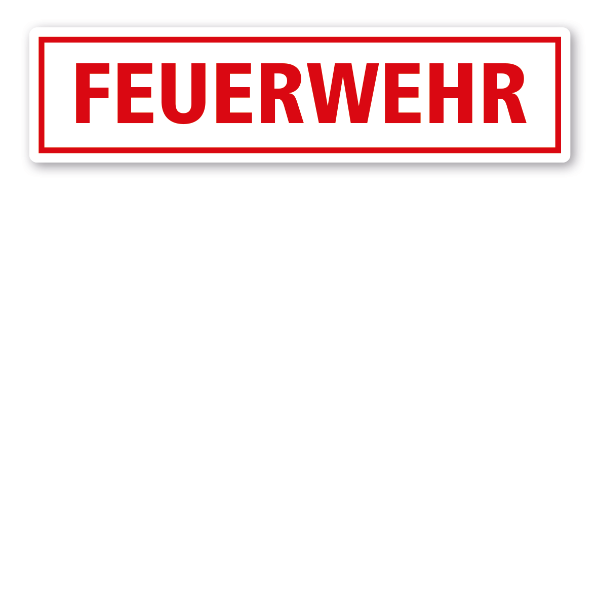 KFZ - Magnetschild Feuerwehr