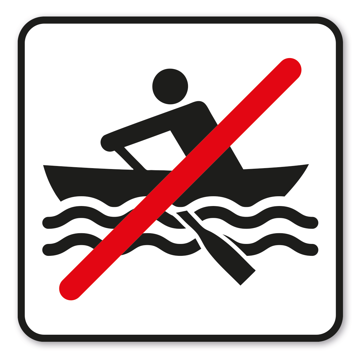 GF-P53 – Das Befahren des Gewässers mit Booten jeglicher Art ist verboten