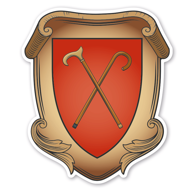 Maibaumschild / Zunftwappen Stockmacher  - Wappen A