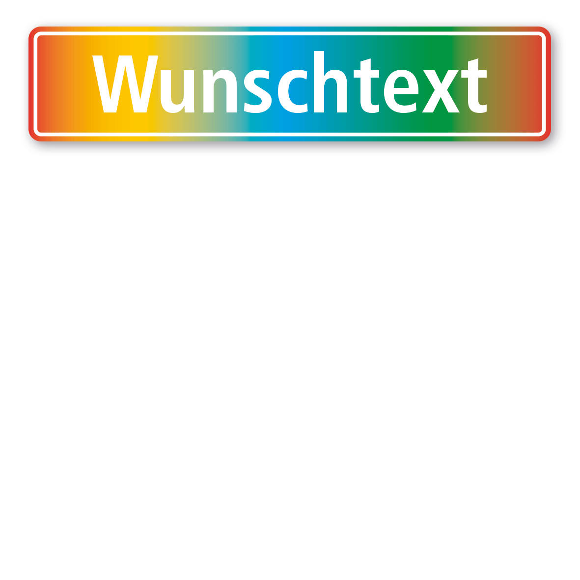 Variante Regenbogen / weiß