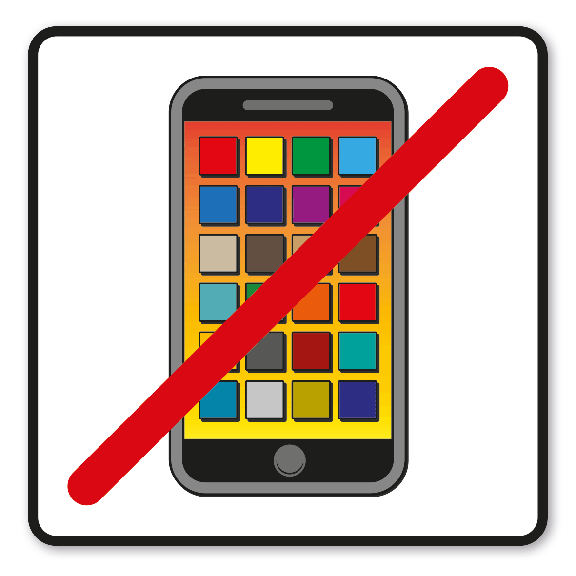SP-01-P115 – Smartphone - Handy verboten