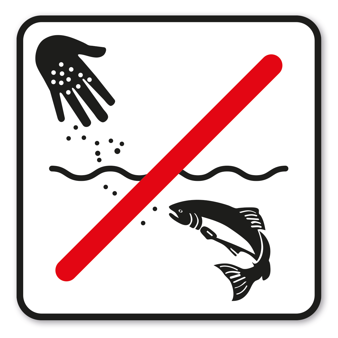 GF-P31 – Das Füttern von Fischen ist nicht gestattet