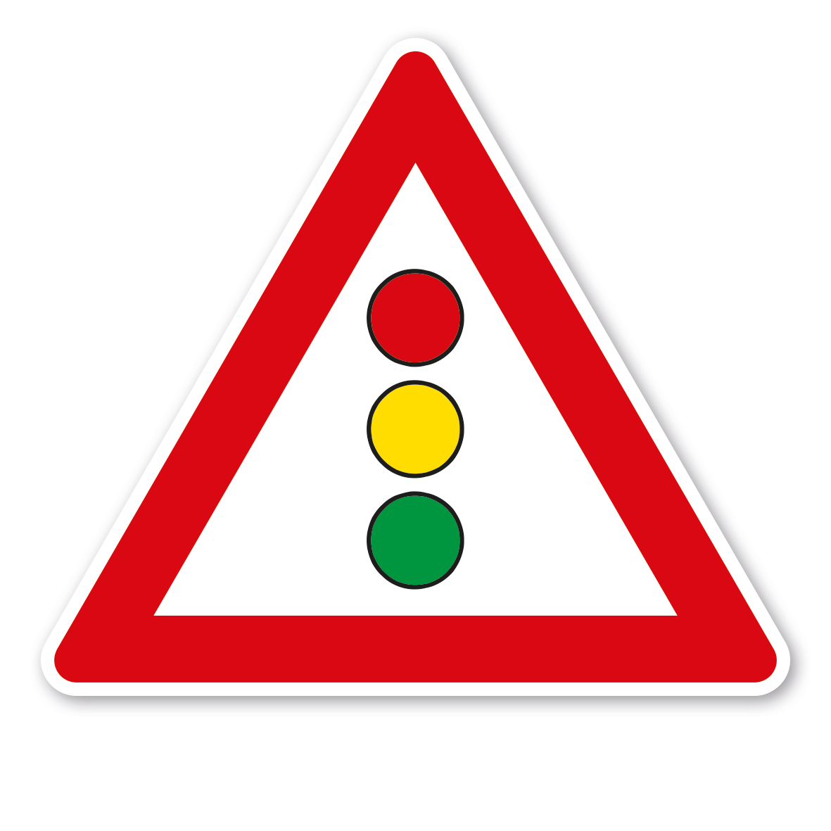 Verkehrsschild Achtung Lichtzeichenanlage - Ampel – VZ 131