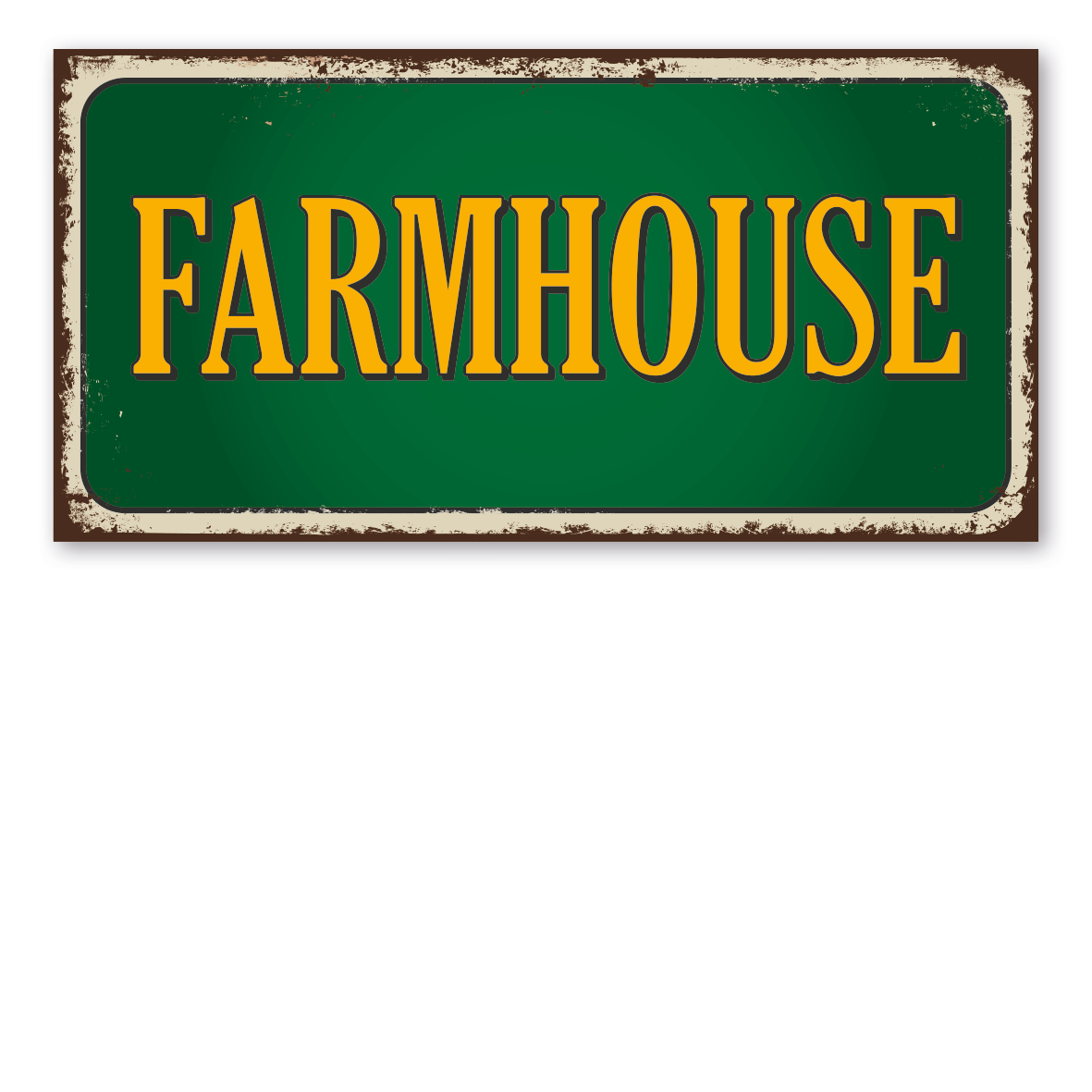 Retroschild / Vintage-Textschild Farmhouse