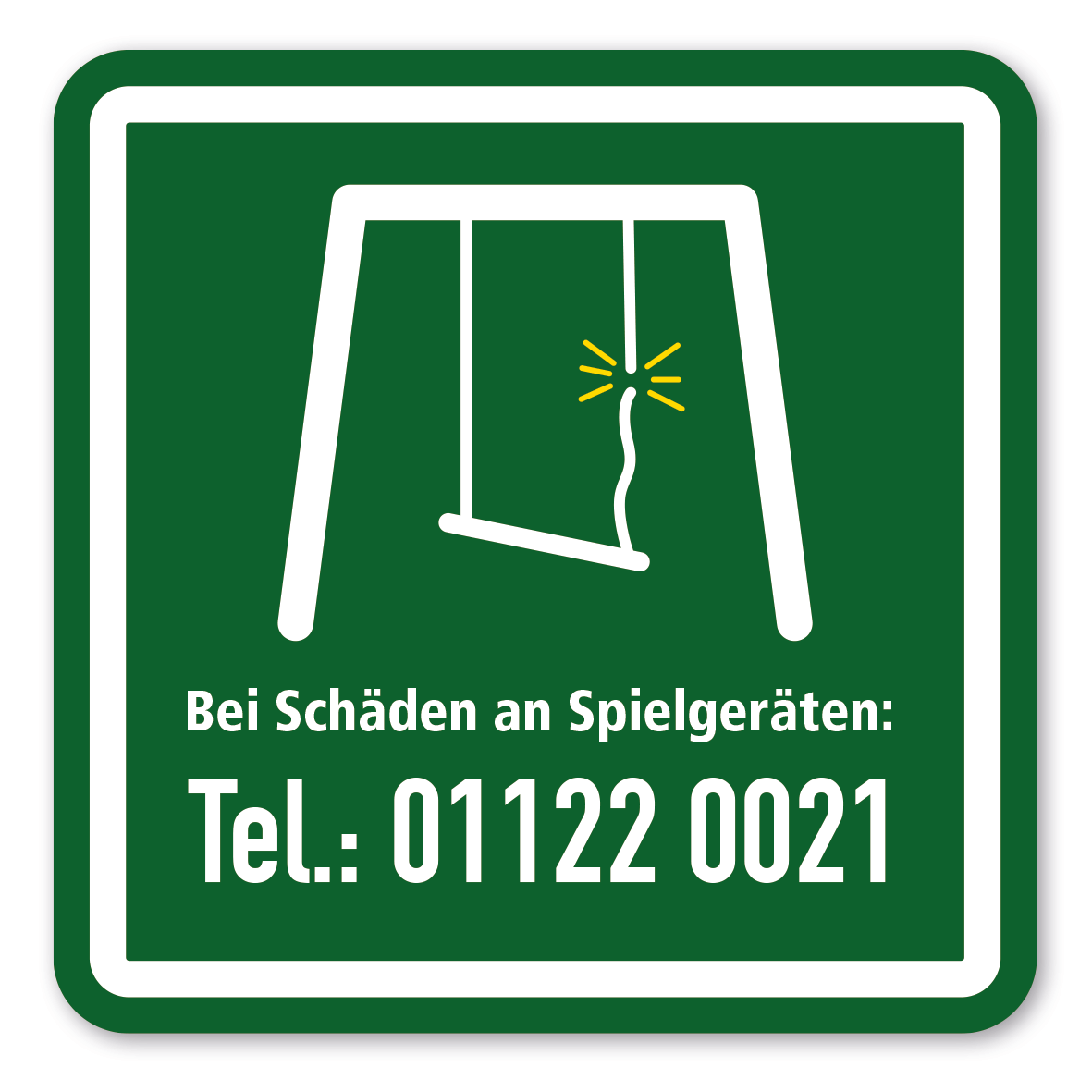 SP-03-P17 – Bei Schäden an Spielgeräten, Tel-Nr. des Wartungspersonals