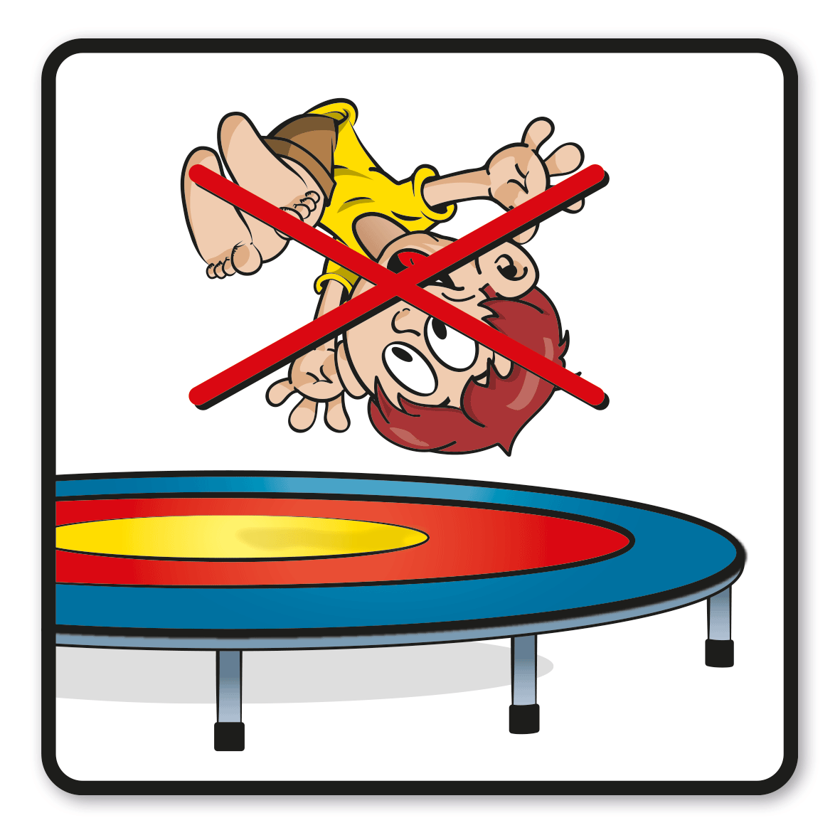 SP-01-P60 – Salti oder Rückwärtssprünge verboten