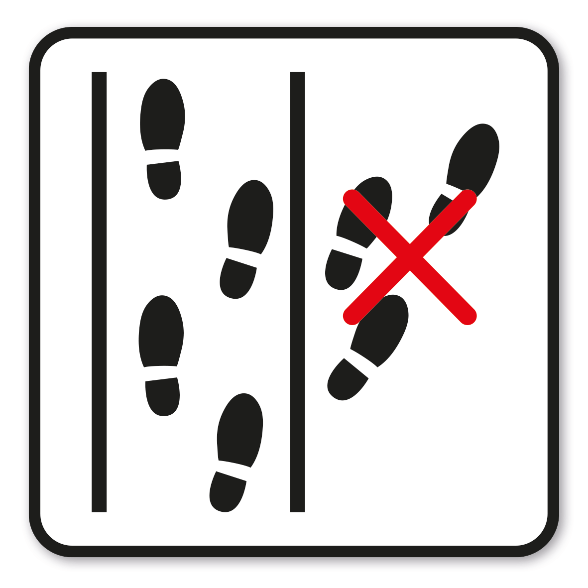 GF-P80 – Wege verlassen verboten