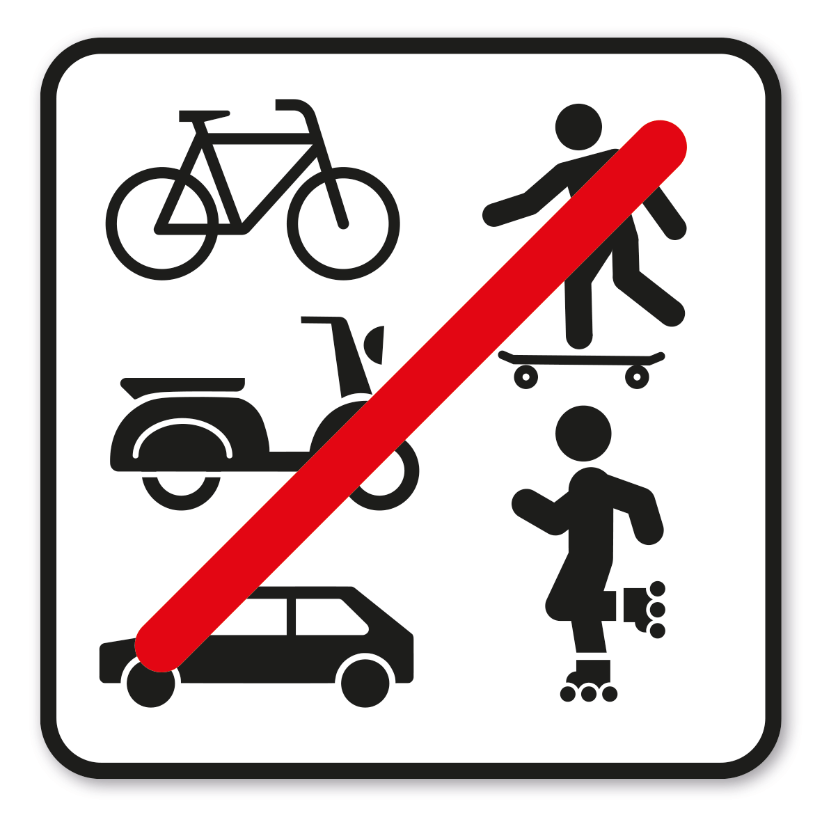 GF-P70 – Alle Fahrzeuge verboten