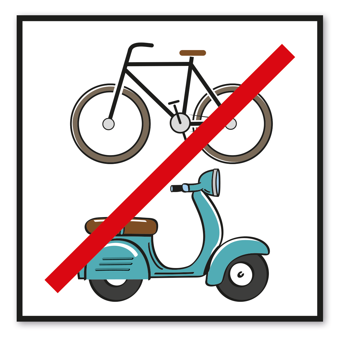 SP-04-P31 – Fahrverbot für Fahrräder und motorisierte Zweiräder