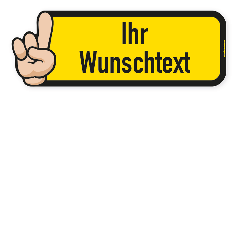 Info-Bodenkleber für Bewegungspfade mit Ihren individuellen Angaben – BWP-INFO-10
