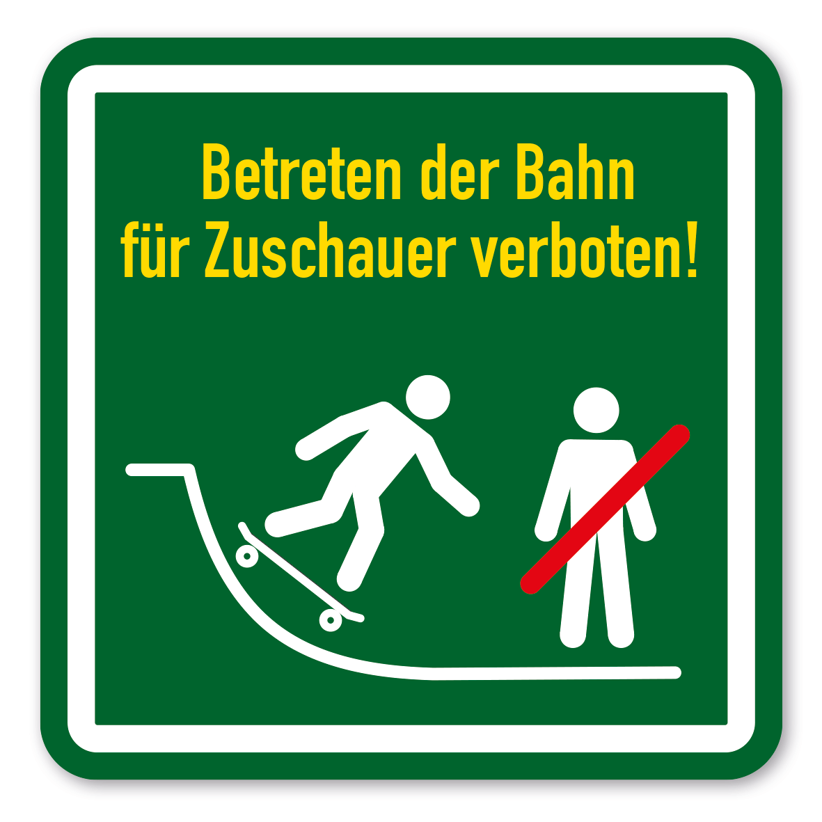 SP-03-P89 – Betreten der Bahn für Zuschauer verboten