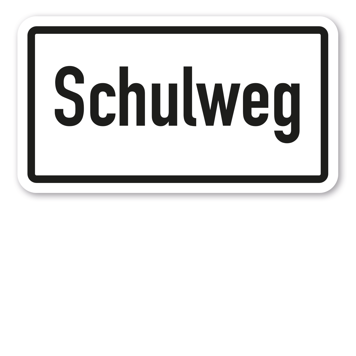 Zusatzzeichen Schulweg - Verkehrsschild VZ-2303