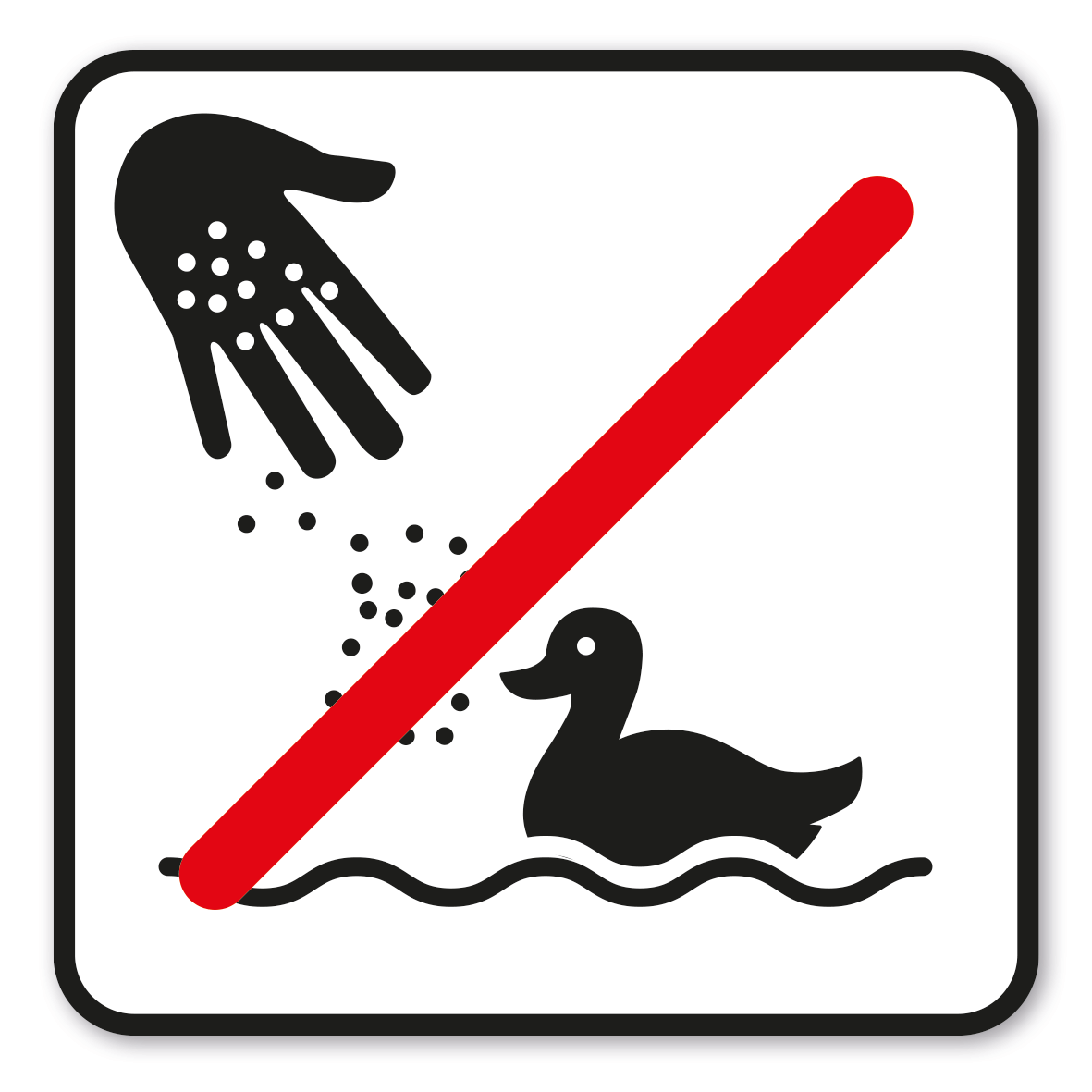 GF-P28 – Das Füttern von Enten ist nicht gestattet