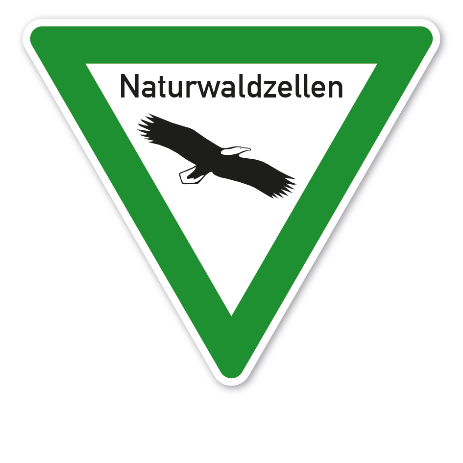 Verkehrsschild Naturwaldzellen - mit Text – VZ-PR-260