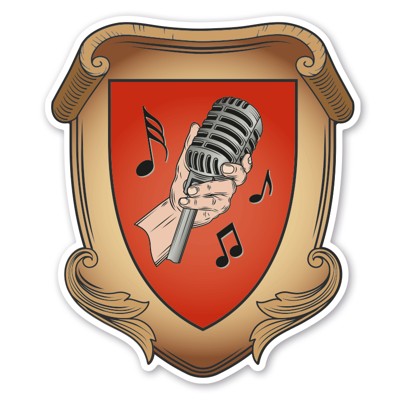 Maibaumschild / Zunftwappen Gesang - Sänger - Sängerin  - Wappen A