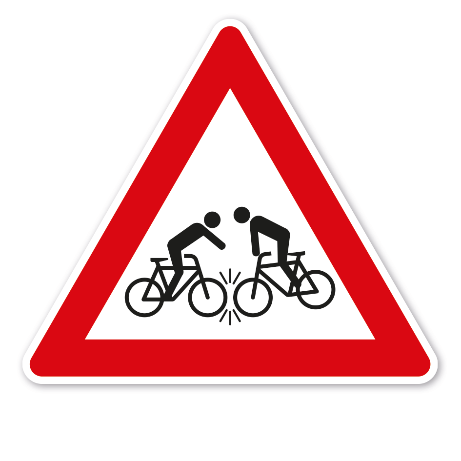Verkehrsschild Achtung Unfallgefahr durch falsch fahrende Fahrradfahrer - Geisterradler – VZ-PR-226
