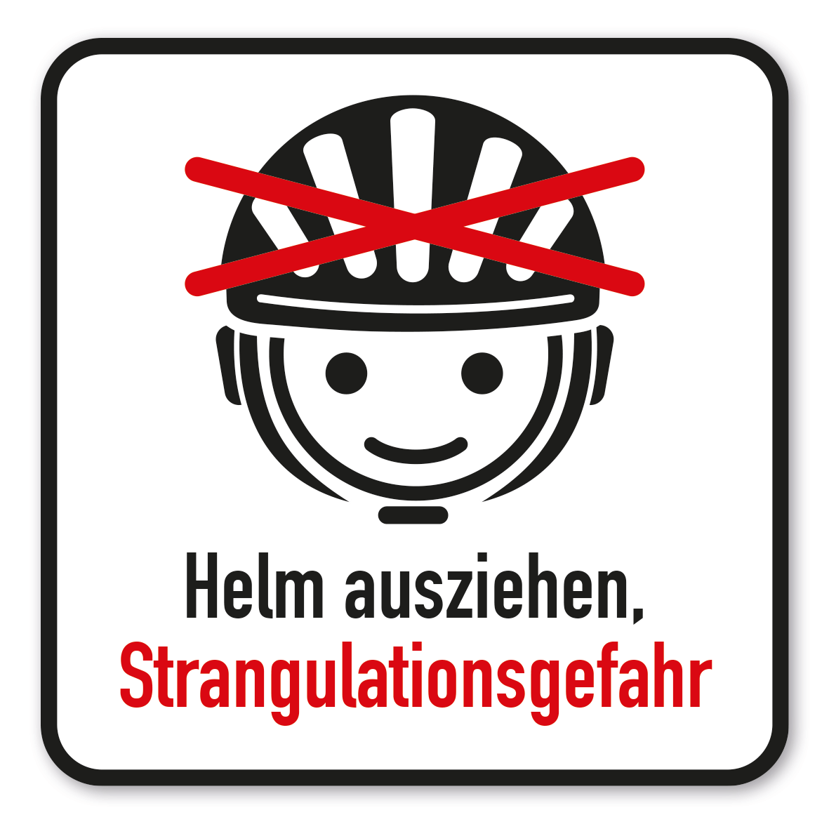 SP-02-P15 – Fahrradhelm vor dem Spielen abnehmen - Strangulationsgefahr