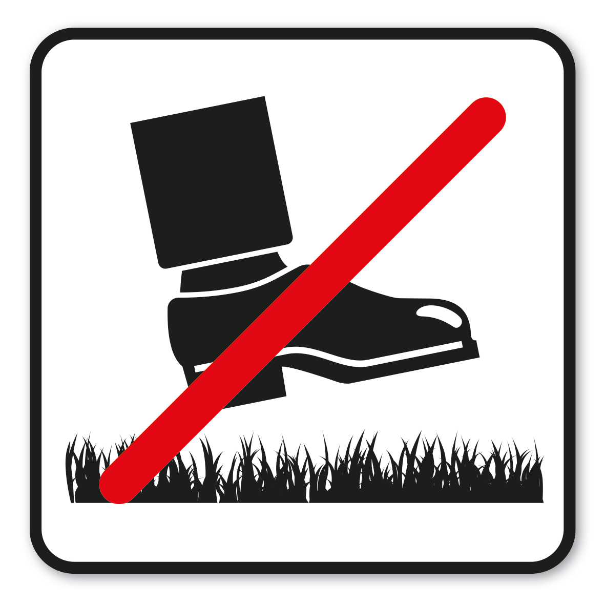 GF-P32 – Das Betreten der Grünflächen ist ausdrücklich verboten