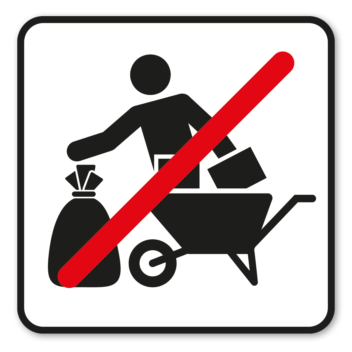 GF-P04 – Das Entsorgen von Fremdabfällen ist verboten