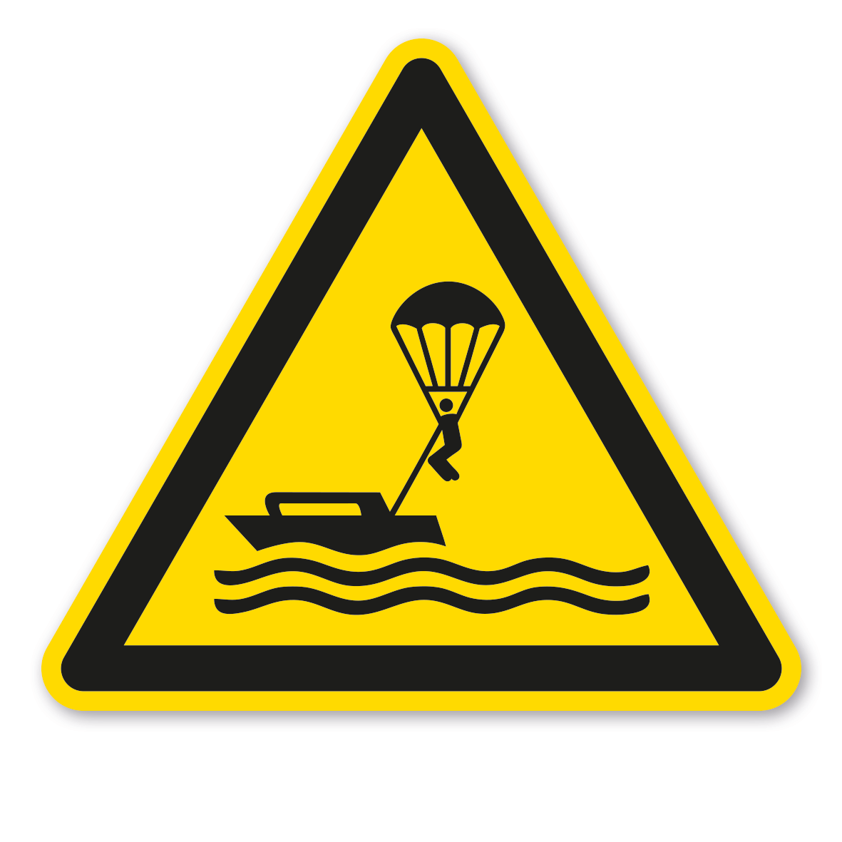 Warnzeichen Warnung vor Parasailing – ISO 20712-1 - WSW021