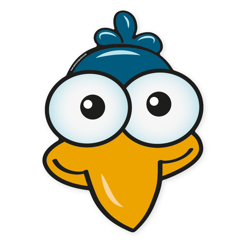 Bodenkleber für Bewegungspfade - Vogel – BWP-01-87