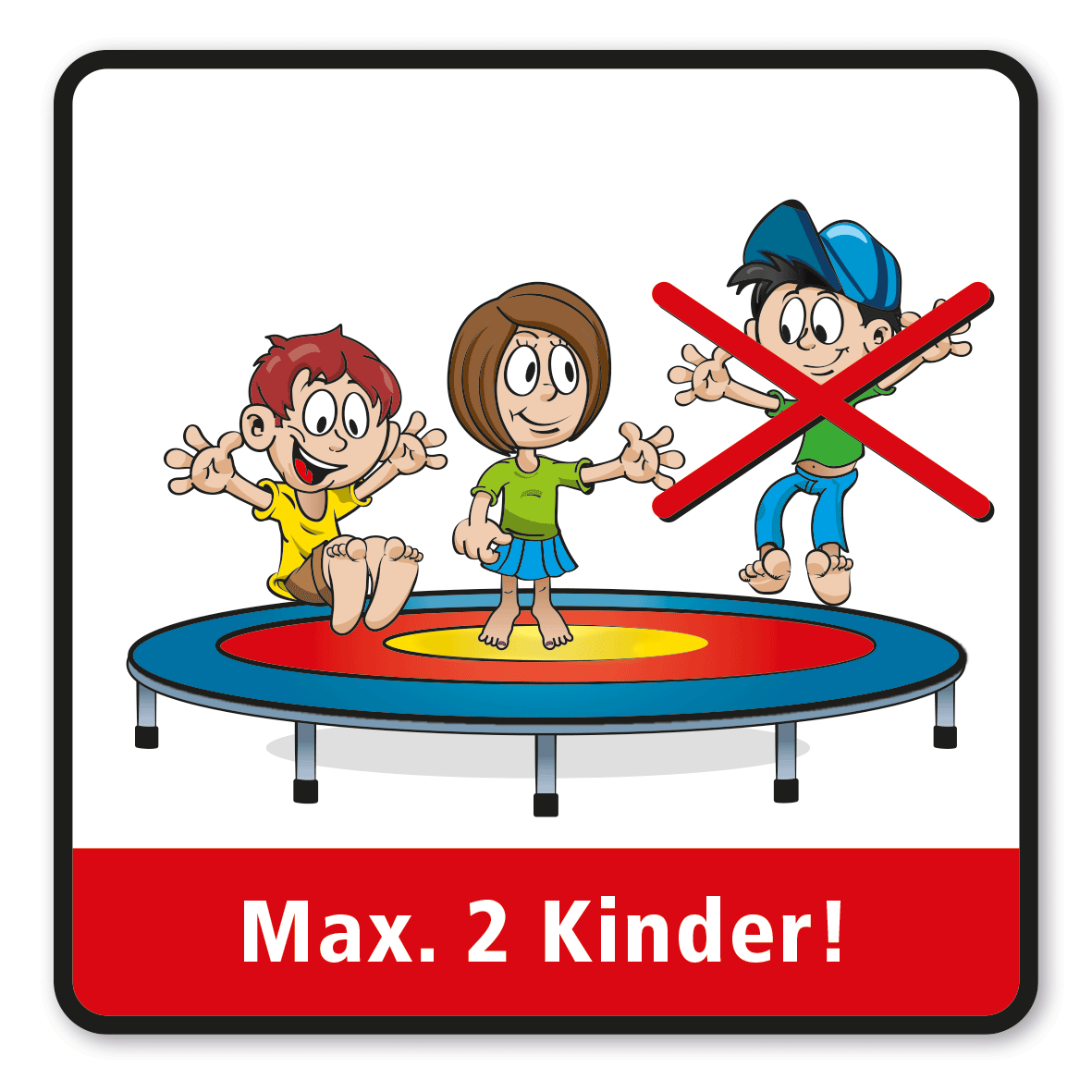 SP-01-P58 – Max. 2 Kinder dürfen hüpfen