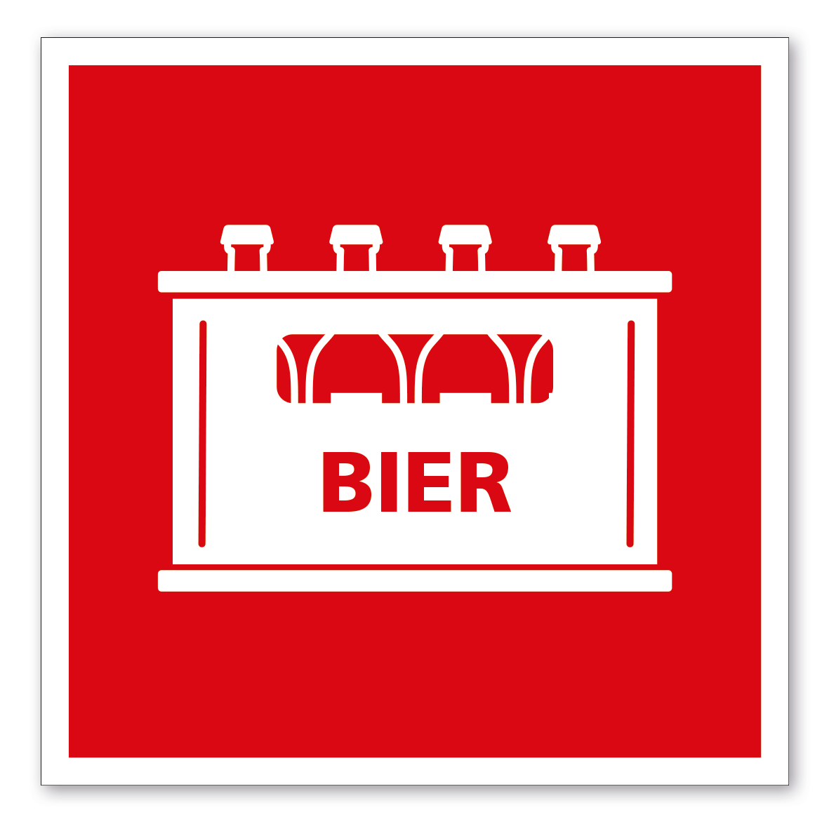Brandschutzzeichen Standort Bierkiste - Bierlagerraum