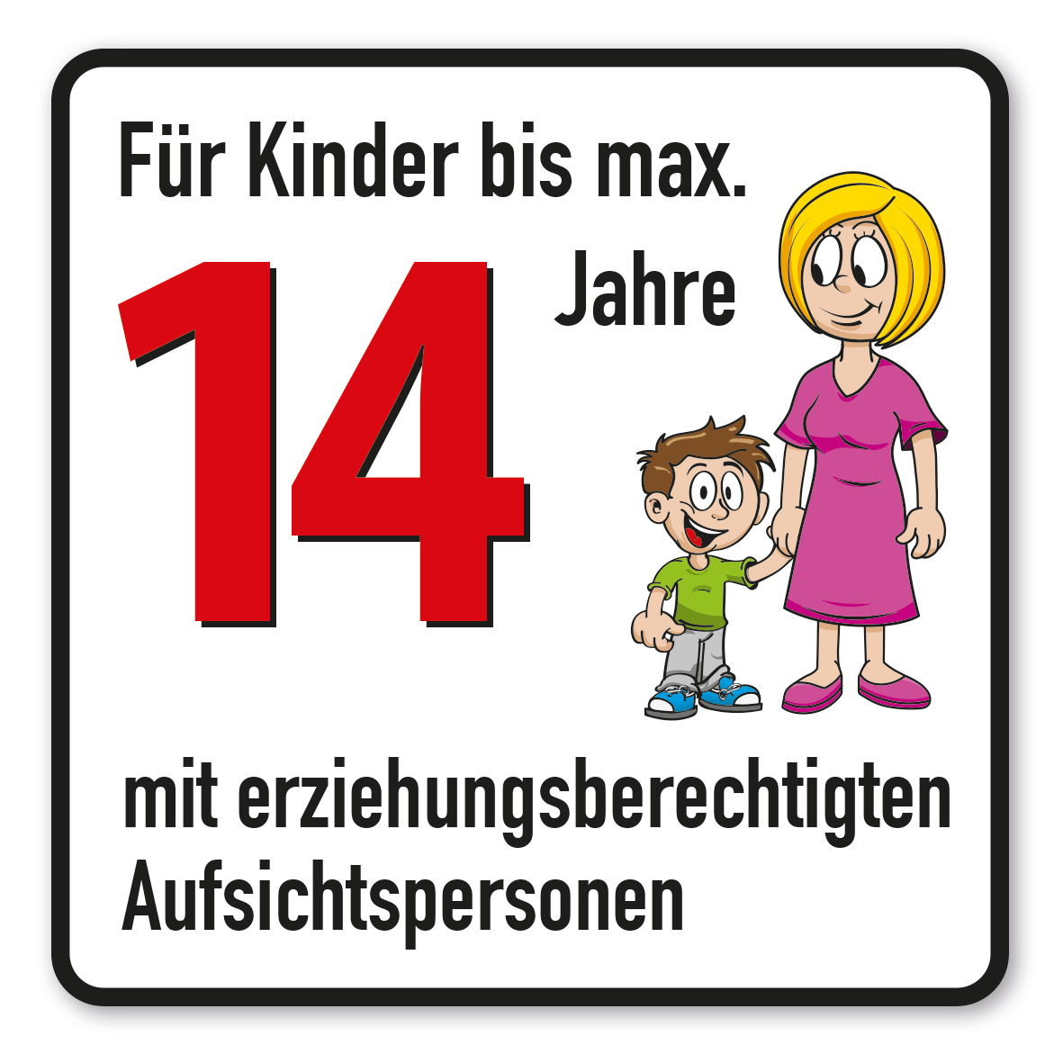 SP-01-P100 – Bis max. 14 Jahre - mit Erziehungsberechtigten